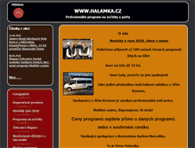 Tablet Screenshot of halamka.cz